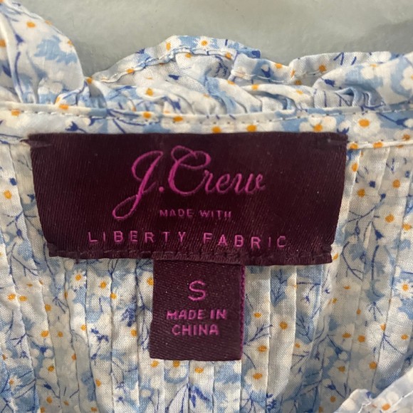 J.Crew Liberty Misti Valeria Floral Popover Shirt S - Picture 5 of 7